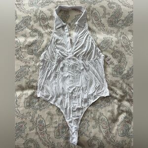 Anthropologie Halter Jersey Bodysuit